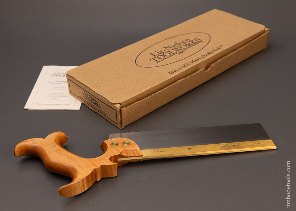 LIE NIELSEN INDEPENDENCE Brass Back Dovetail Saw Mint in Box - 110936