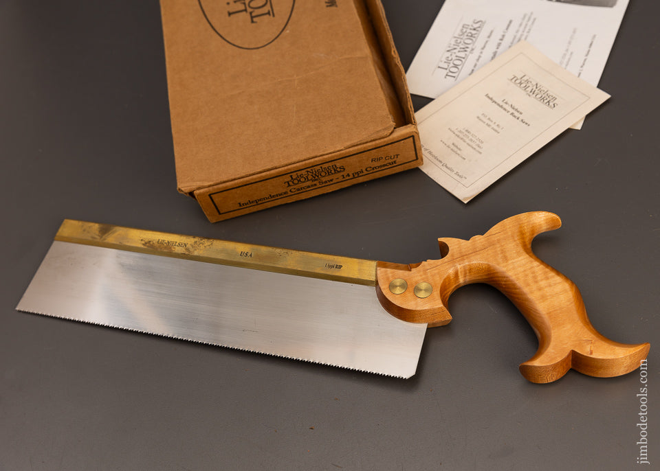 LIE NIELSEN INDEPENDENCE Brass Back Carcass Saw - 110937
