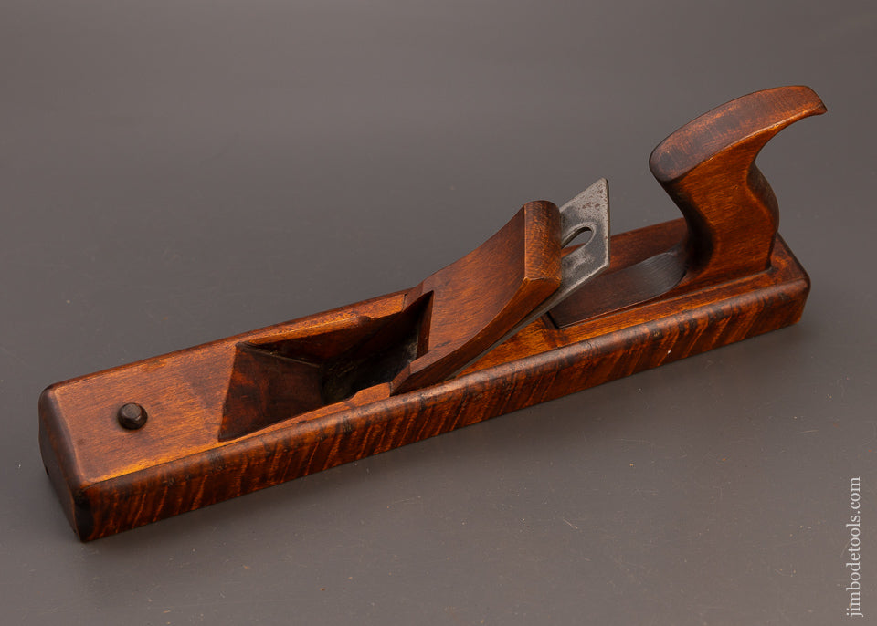 Mint Unused LEON ROBBINS Left-Handed Tiger Maple Panel Raiser Plane - 111078