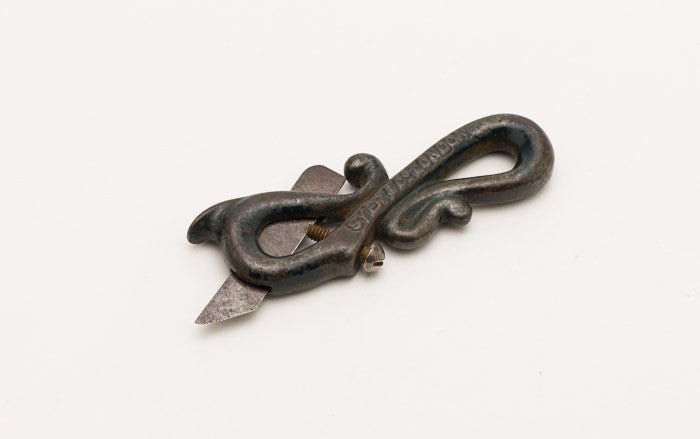 Rare Patented SYER & CO. LONDON Elaborate Cast Iron Marking Knife