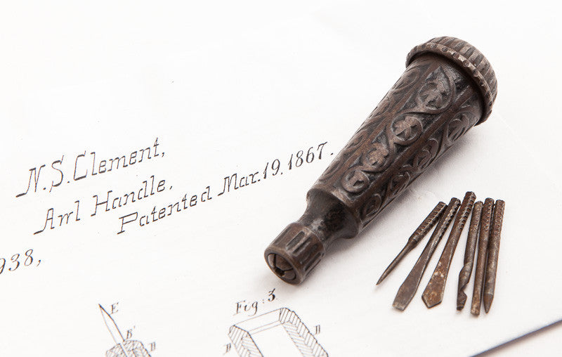 STANLEY NO. 2 PATENT EXCELSIOR Tool Handle with Six Bits