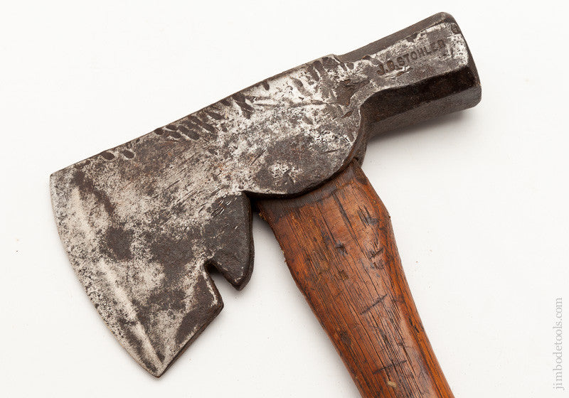13 3/8 x 6 inch J.B. STOHLER Hatchet circa 1866-1919