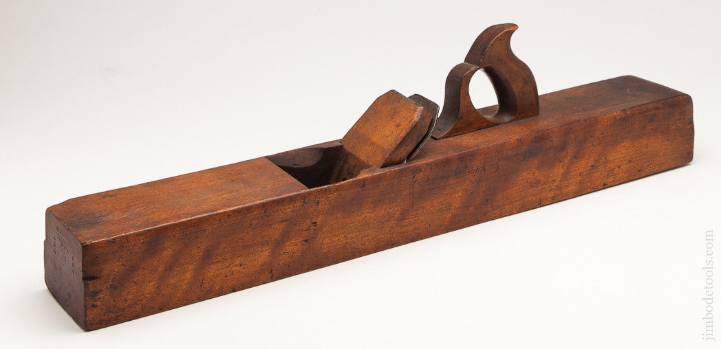 Massive! Yellow Birch 26 inch Jointer Plane with Eagle Logo by C.S. SEE circa 1829-46
