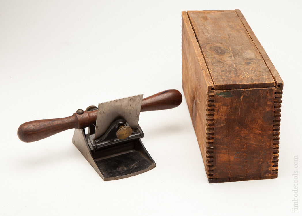 STANLEY NO. 12 Scraper Plane MINT in Original Wooden Box