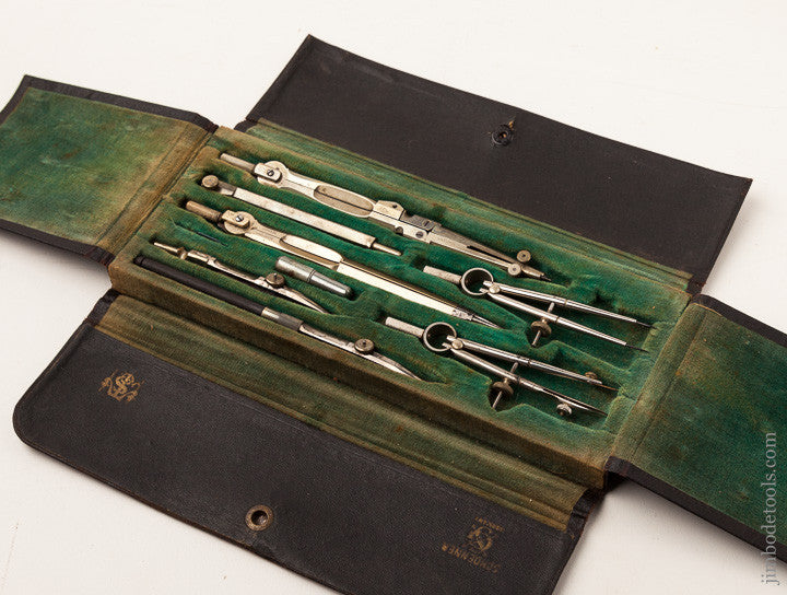 Terrific No. 1054 Draughting Set by SCHOENNER GERMANY in its Original Velvet Lined Case