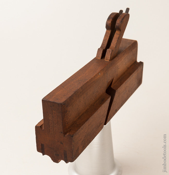 RARE Dual Right and Left 1/2 inch Side Bead Molding Plane by WM. WOODWARD TAUNTON circa 1807-50 GOOD++