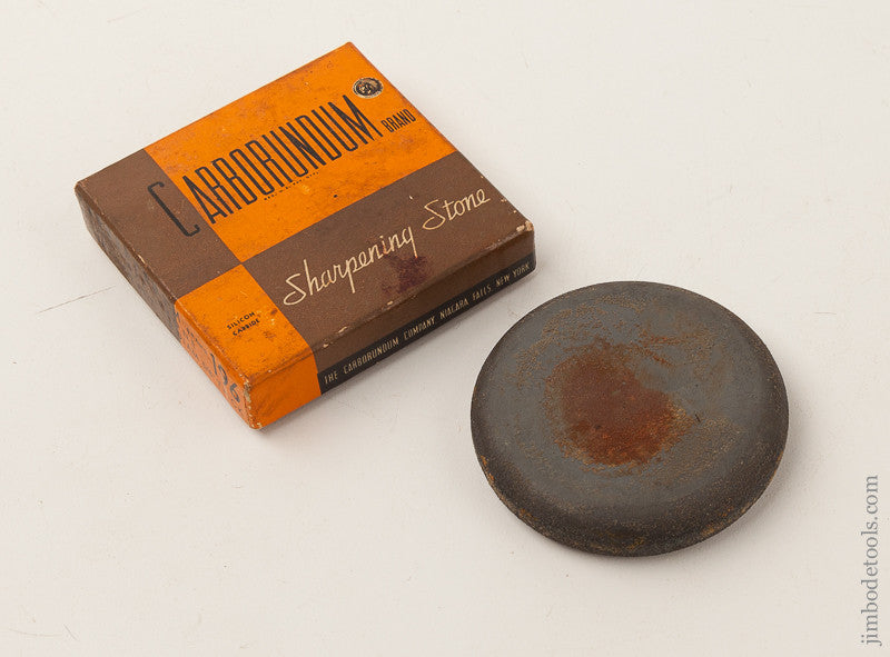 3 x 5/8 inch Dual-Sided CARBORUNDUM No. 196 Axe Stone in Original Box