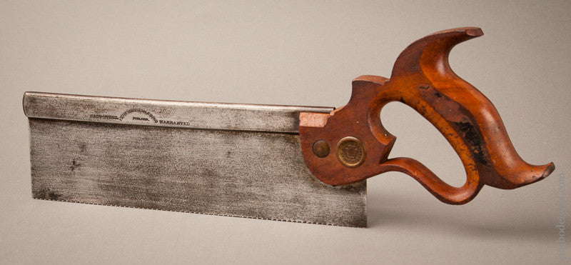 JUST SHARPENED! 15 point 10 inch Crosscut DISSTON Back Saw