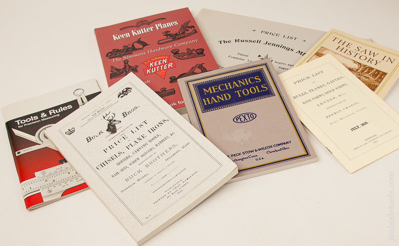  Assortment of 7 Tool Books, Reprints, and Catalogs 