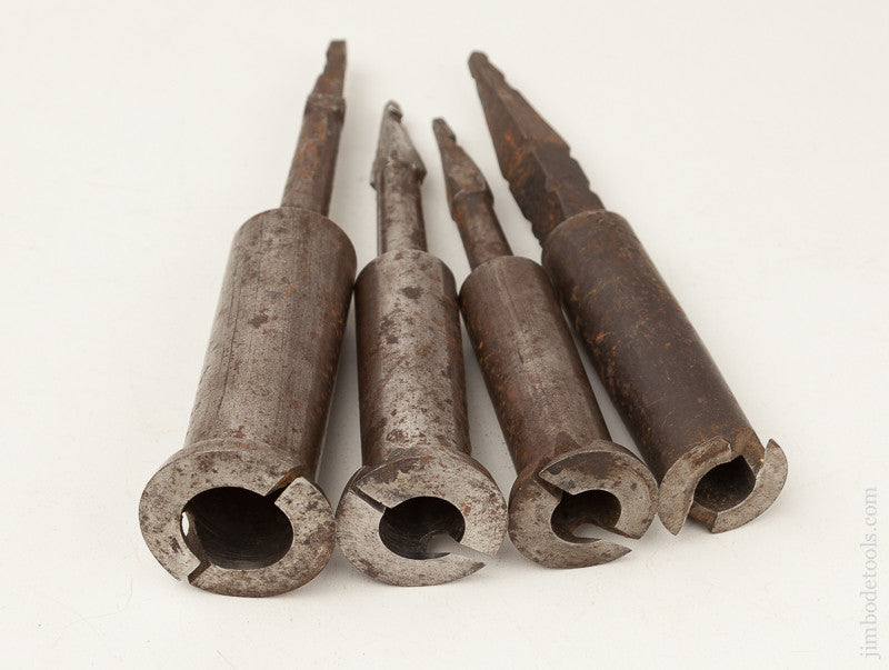 Graduated Working User Set of Four Hollow Augers