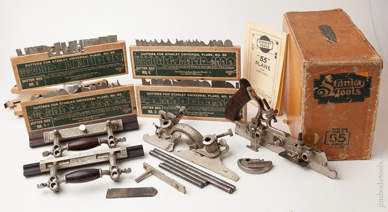STANLEY No. 55 Combination Plane 100% COMPLETE in Original Box