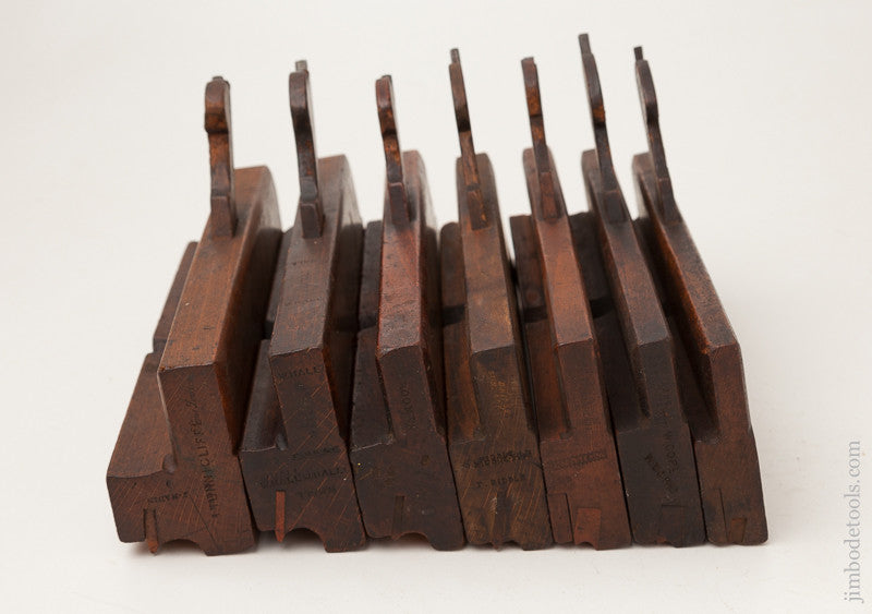 Working Set of Seven User Side Bead Moulding Planes