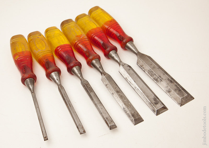 Set of Six RECORD MARPLES Chisels