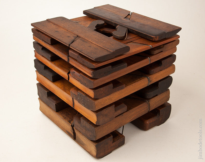 Complete Harlequin Set of 18 Hollows & Rounds Molding Planes