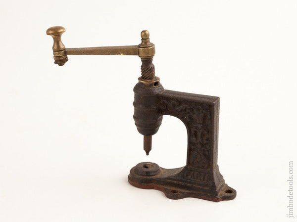 Manual Metal Press for Setting Rivets in Fabric and Leather on a Neutral  Background. Stock Image - Image of isolated, vintage: 247884415