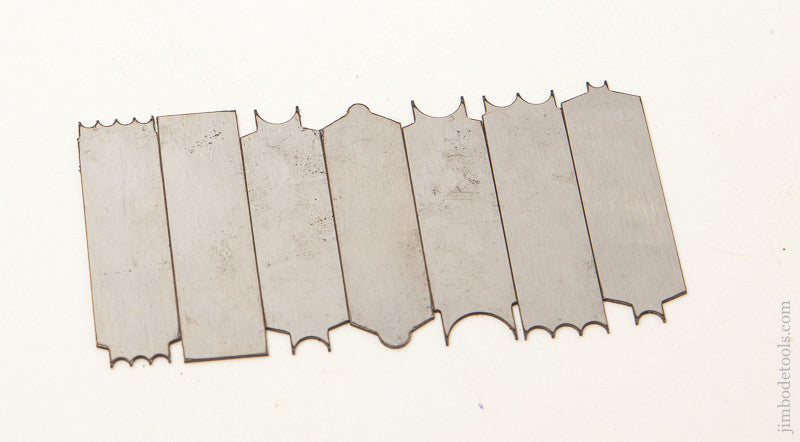 Full Set of 7 Repro Cutters for Stanley No. 66 Scratch Beader