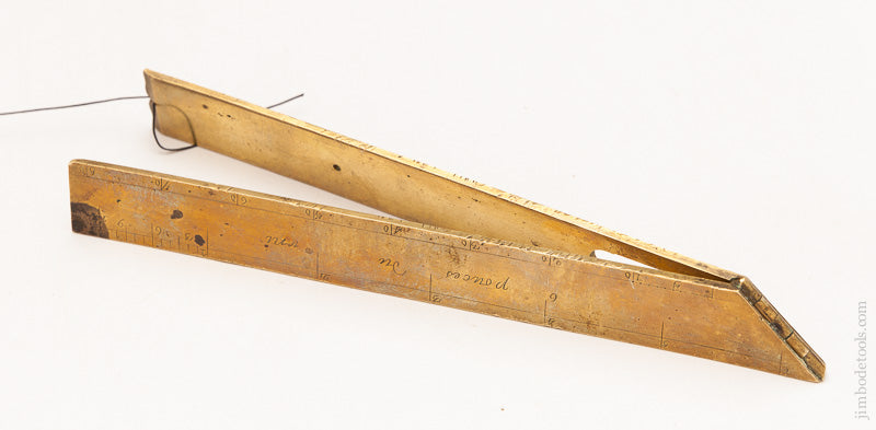 RARE 17th Century MICHAEL BUTTERFILED Level and Square with Plumb Bob circa 1680-1724 - 57556
