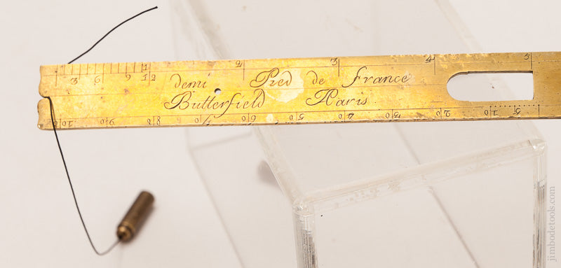 RARE 17th Century MICHAEL BUTTERFILED Level and Square with Plumb Bob circa 1680-1724 - 57556