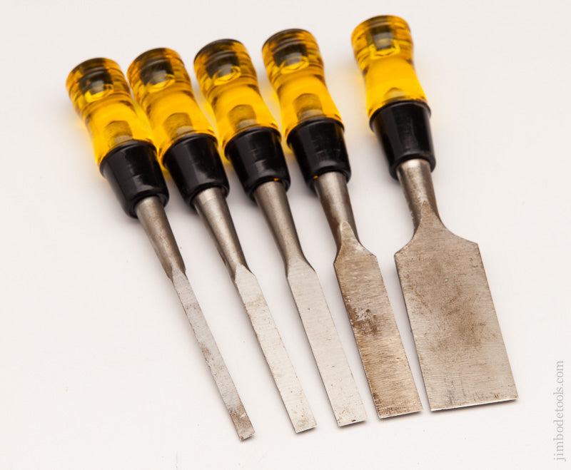 Set of Five BUCK BROTHERS No. 100 Chisels NOS - 60993