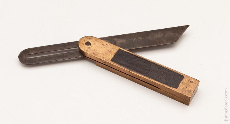 Beautiful HOWARD'S Nov. 5, 18676 PATENT Rosewood and Brass Bevel - 61028R