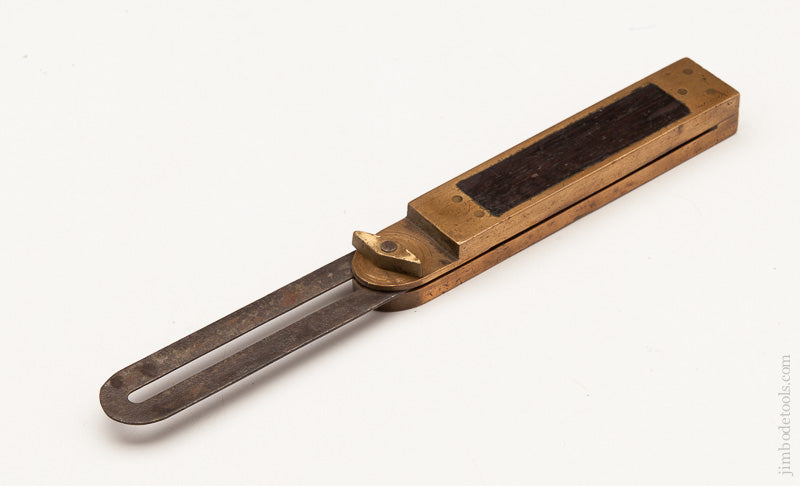 Beautiful HOWARD'S Nov. 5, 18676 PATENT Rosewood and Brass Bevel - 61028R