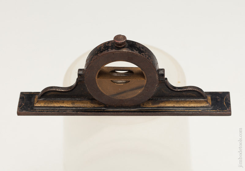 Crisp and Fine! DAVIS Mantle Clock Inclinometer with Plenty of Gold Pin striping - 61365