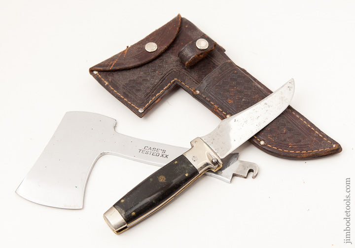 Awesome CASE Knife and Hatchet with Original 1935 Leather Sheath - 64201R