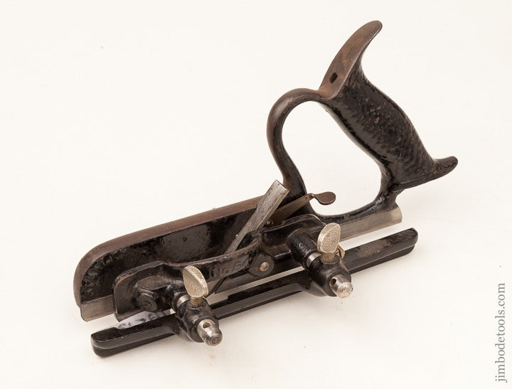 Rare! STANLEY NO. 54 Plow Plane With All Eight Cutters circa 1937-1950 - 64866R