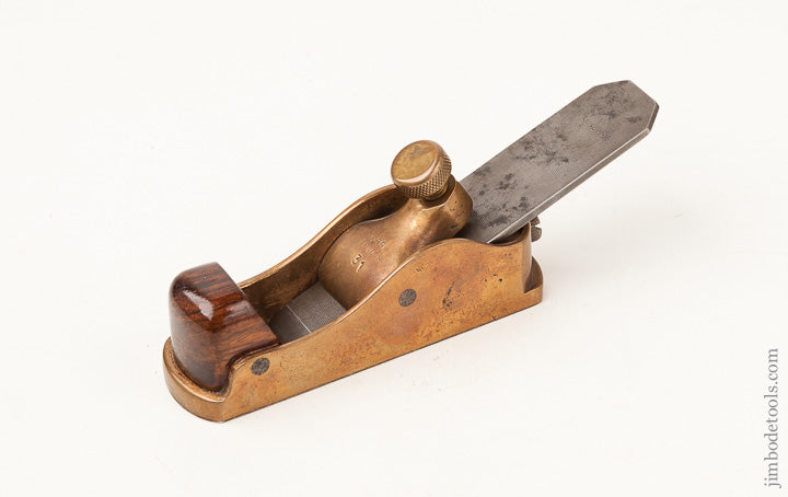 NORRIS NO. 31 Gunmetal and Rosewood Thumb Plane with Rosewood Infill and Original NORRIS Iron - 64889RU