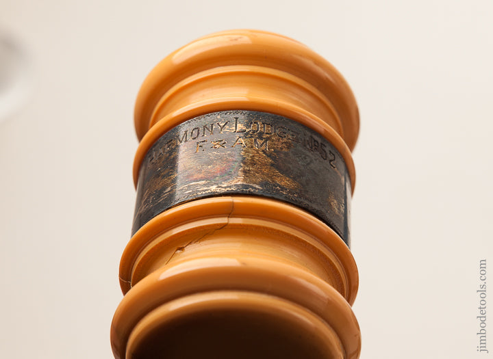 Fancy Silver Trimmed Gavel in Original Box - 66095U