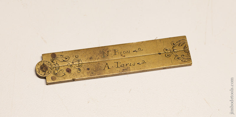Rare and Fine 6 Inch Brass DEMI PIED DE ROY by NICOLAS BION + 66518U