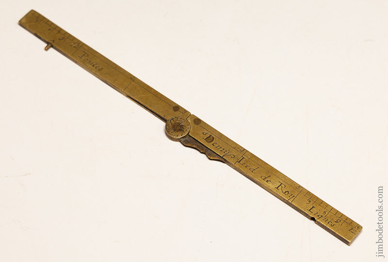 Rare and Fine 6 Inch Brass DEMI PIED DE ROY by NICOLAS BION + 66518U