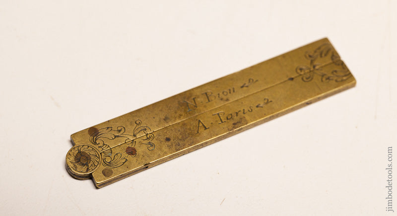 Rare and Fine 6 Inch Brass DEMI PIED DE ROY by NICOLAS BION + 66518U