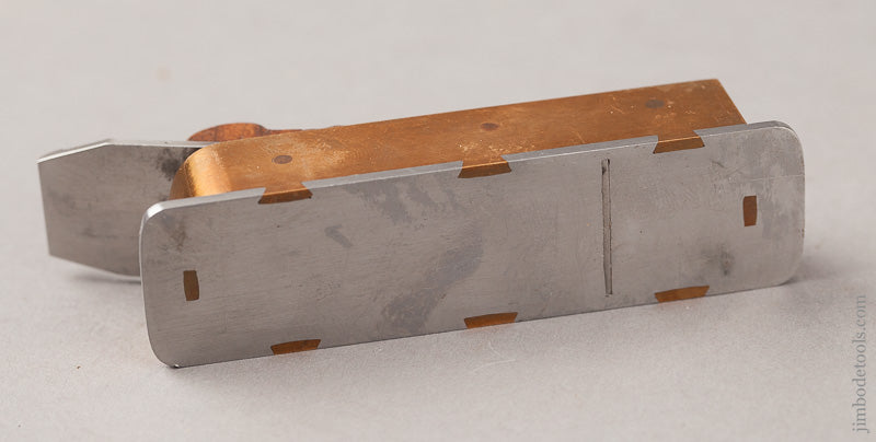 Miniature Dovetailed Gunmetal, Steel, & Rosewood 3 3/8 by 7/8 inch Mitre Plane by FREDERICK PETER "BUSHY" ROBINSON (1928-2015) * EXCELSIOR 66723 - AS OF APR 23