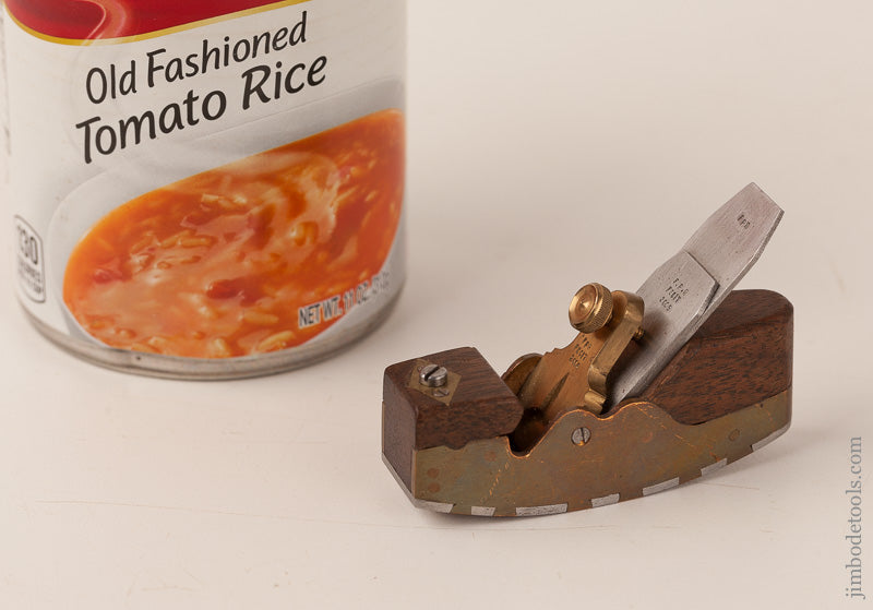 Beautiful Miniature 2 1/2 x 3/4 inch Adjustable Curved Sole Smooth Plane Signed FPR FECIT 2008 - 66727U