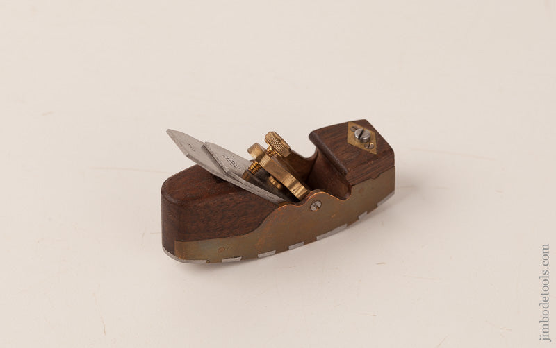 Beautiful Miniature 2 1/2 x 3/4 inch Adjustable Curved Sole Smooth Plane Signed FPR FECIT 2008 - 66727U