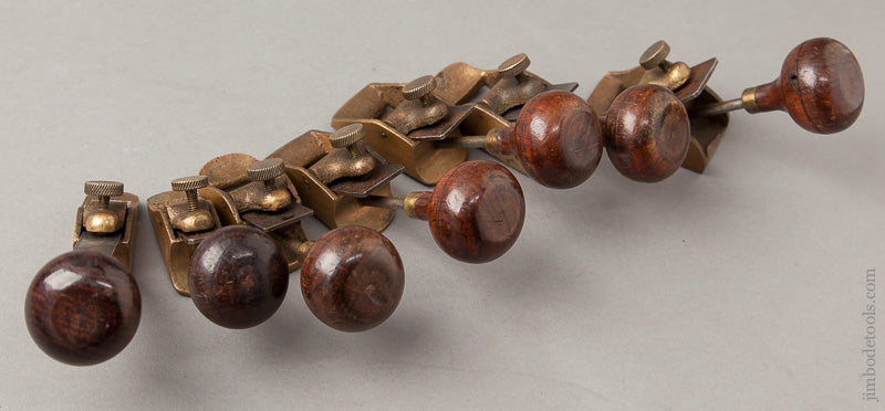 Comprehensive Set of Seven Rosewood Handled Violinmaker's Planes - 66749U