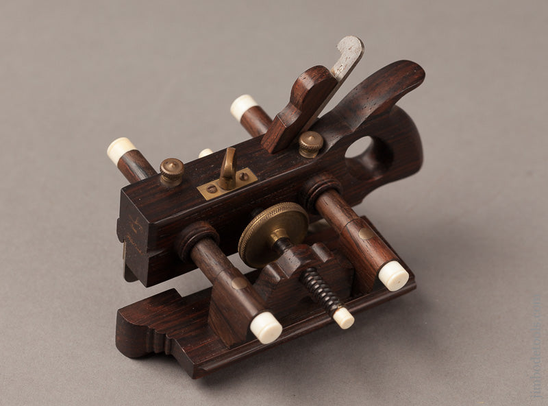Miniature Rosewood SANDUSKY Center Wheel Plow Plane by PAUL HAMLER - 66954U