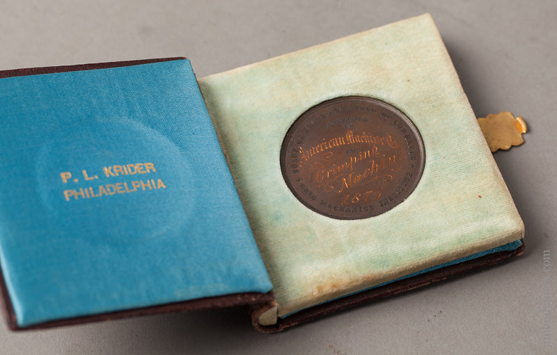 Rare 1875 Prize Medal from CINCINNATI INDUSTRIAL EXPOSITION - 67457R