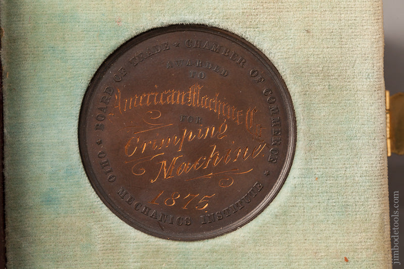 Rare 1875 Prize Medal from CINCINNATI INDUSTRIAL EXPOSITION - 67457R