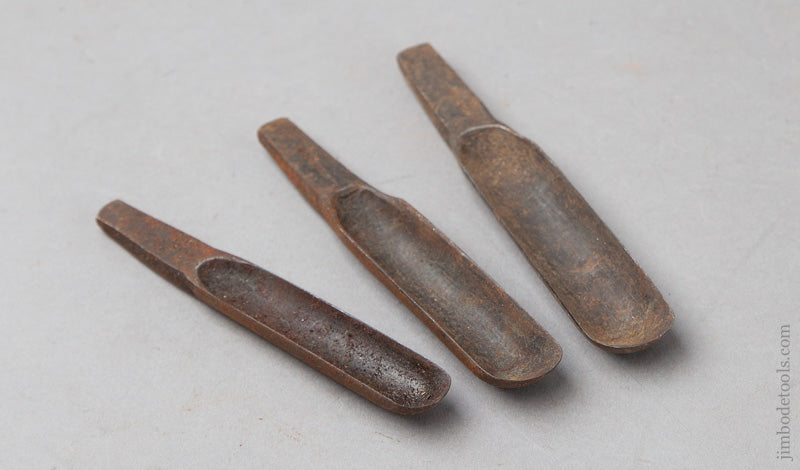 Set of Three 18th Century Chairmaker's Spoon Bits by GLASCOTT - 67770R