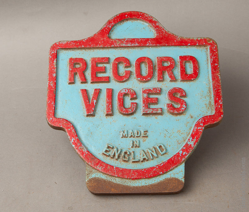Cast Iron RECORD Hardware Store Plaque - 68111U