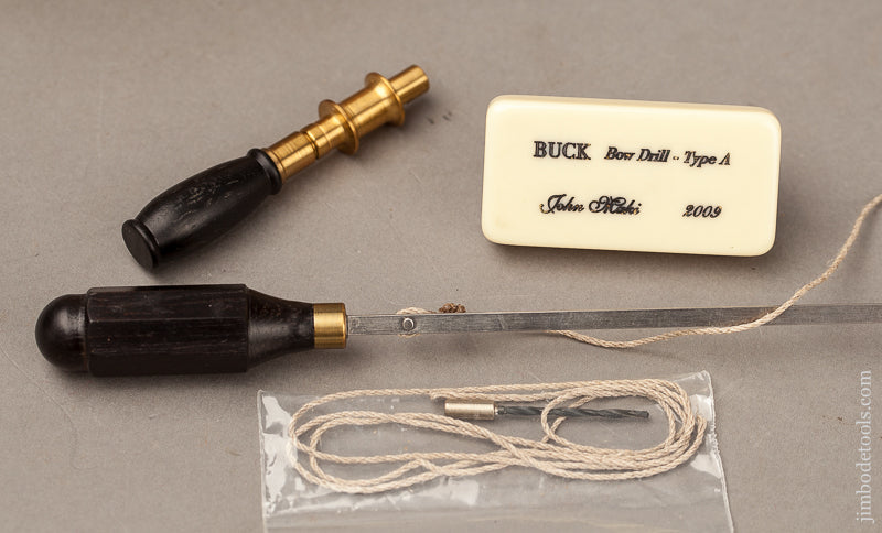 Miniature Ebony BUCK Bow Drill and Bow by JOHN MAKI - 68960U