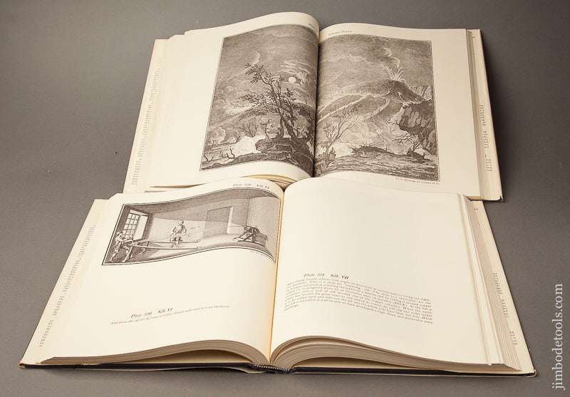 Two Books: A DIDEROT PICTORIAL ENCYCLOPEDIA OF TRADES & INDUSTRY VOLUMES 1 & 2 by Denis Diderot * 69228