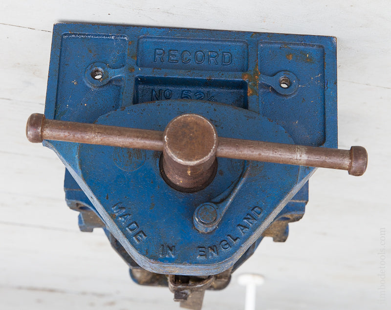 Fine and Flawless RECORD No. 52 1/2 Vintage Heavy Duty Quick Release Woodworking Vise - 70646
