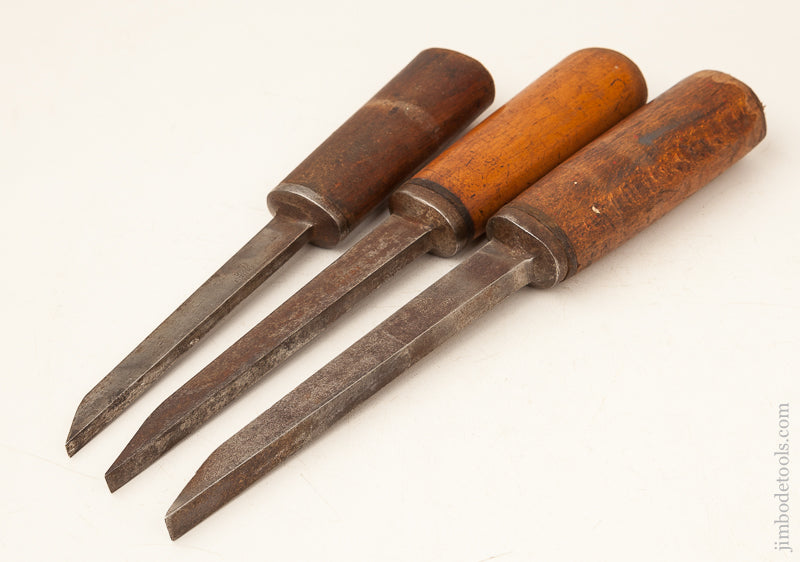 Three I SORBY Pig Sticker Mortise Chisels - 71236
