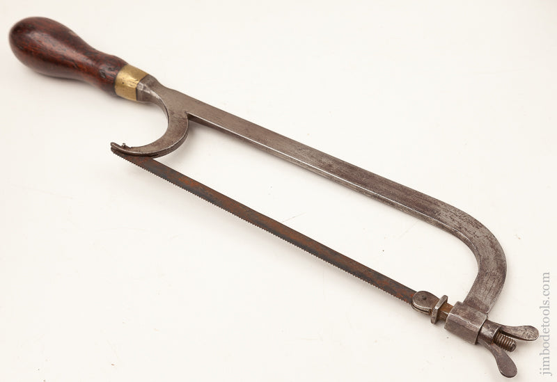 Awesome 19th Century Lancashire Patent Hack Saw with Rosewood Handle - 71256