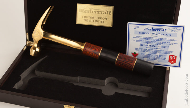 Limited Edition 2012 MASTERCRAFT Collector's Hammer MINT in Original Presentation Box - 72100R