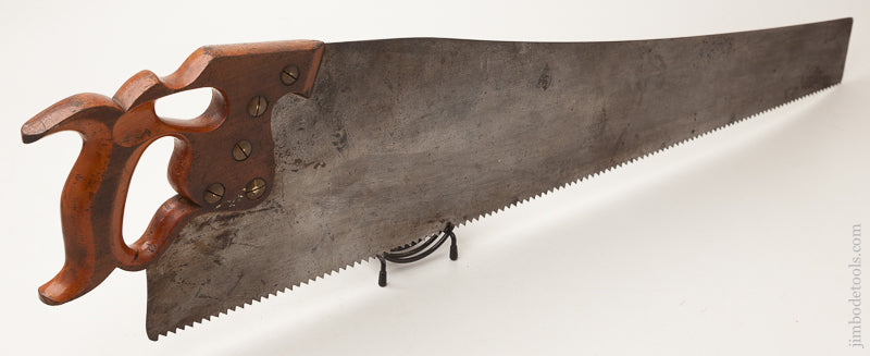 Early 5 point 28 inch Rip DISSTON D8 Hand Saw circa 1888 - 72248