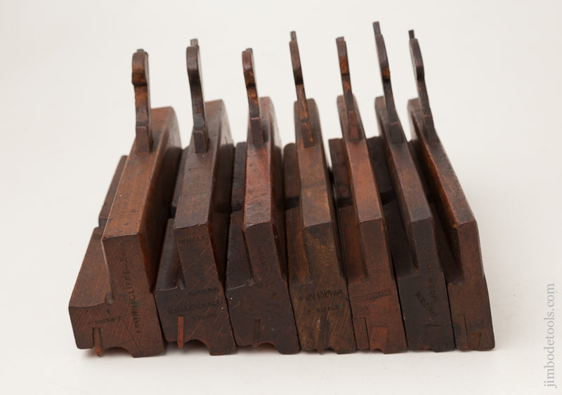 Working Set of Seven User Side Bead Moulding Planes - 72618R
